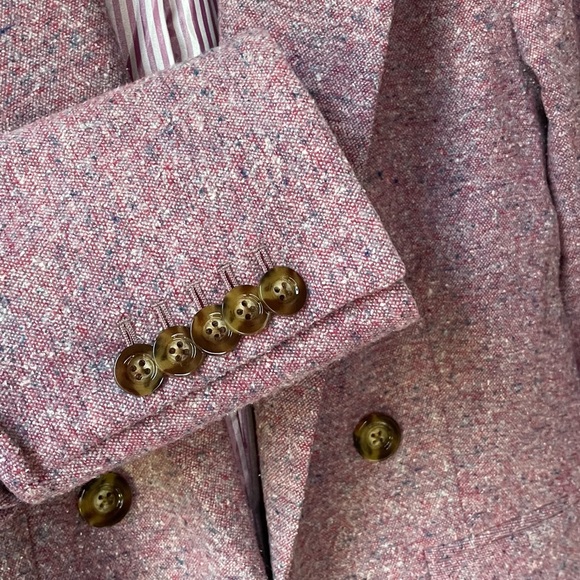 Veronica Beard Beacon Dickey Jacket Orchid Pink Tweed Size 2 Revolve - Picture 5 of 11